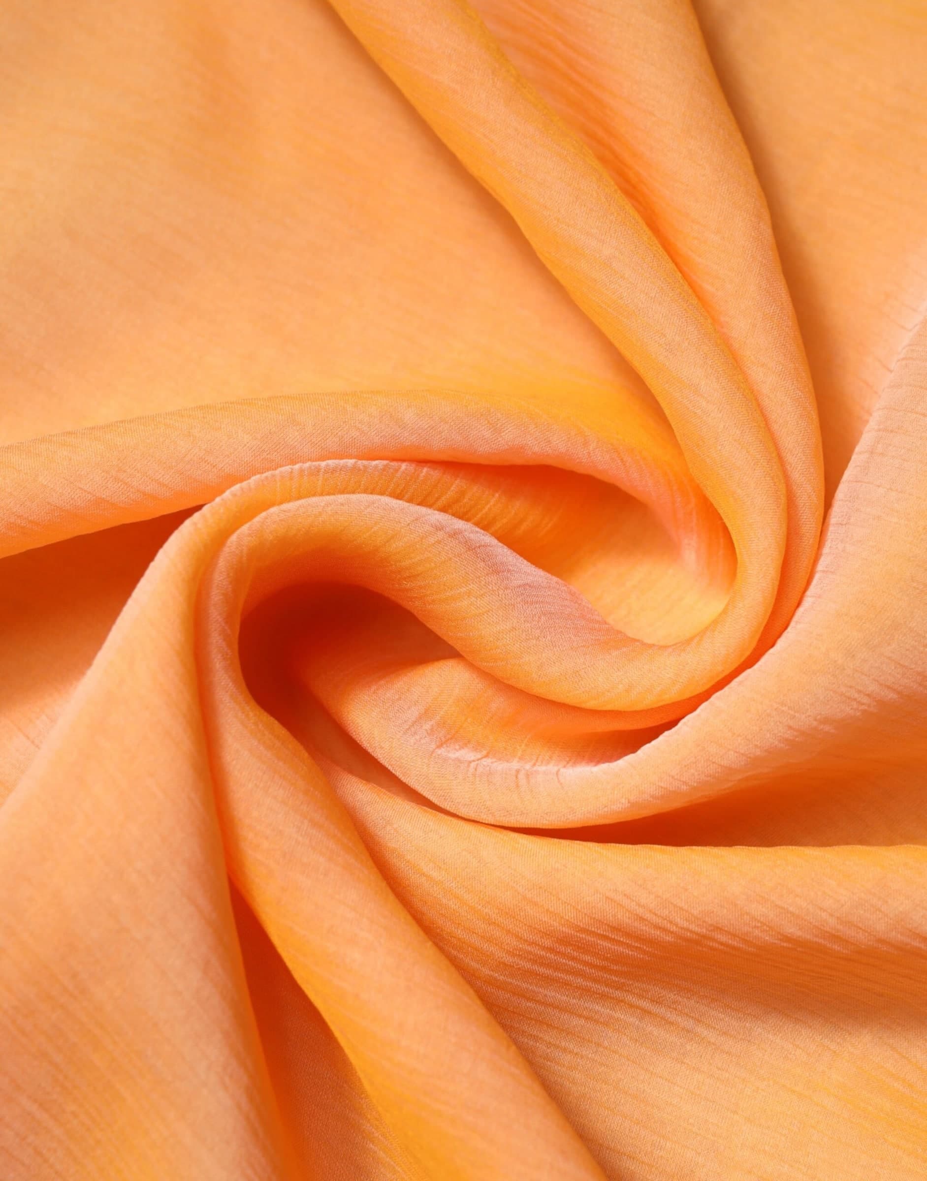 Dolce & Gabbana Orange Silk Rectangle Wrap Shawl Scarf - 4