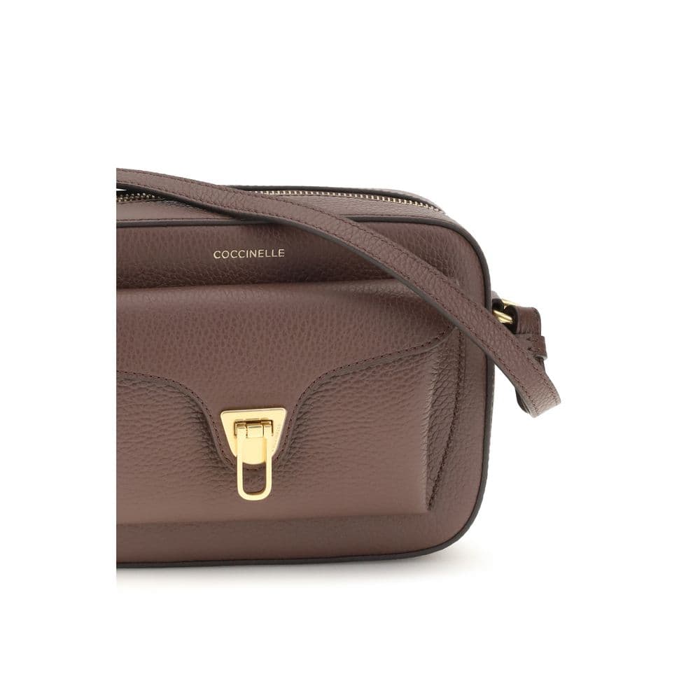 Coccinelle Brown Calf Leather Bos Taurus Shoulder Bag - 4
