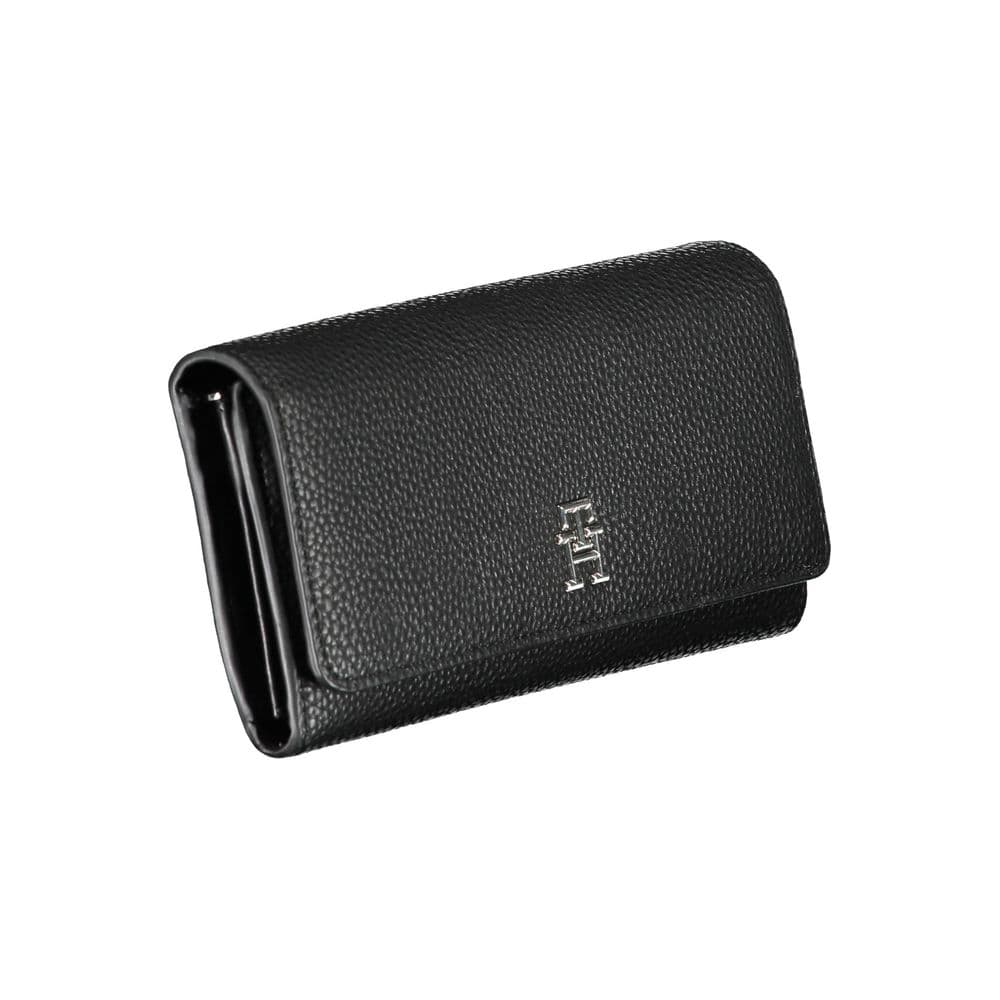 Tommy Hilfiger Black Polyurethane Women Wallet - 3