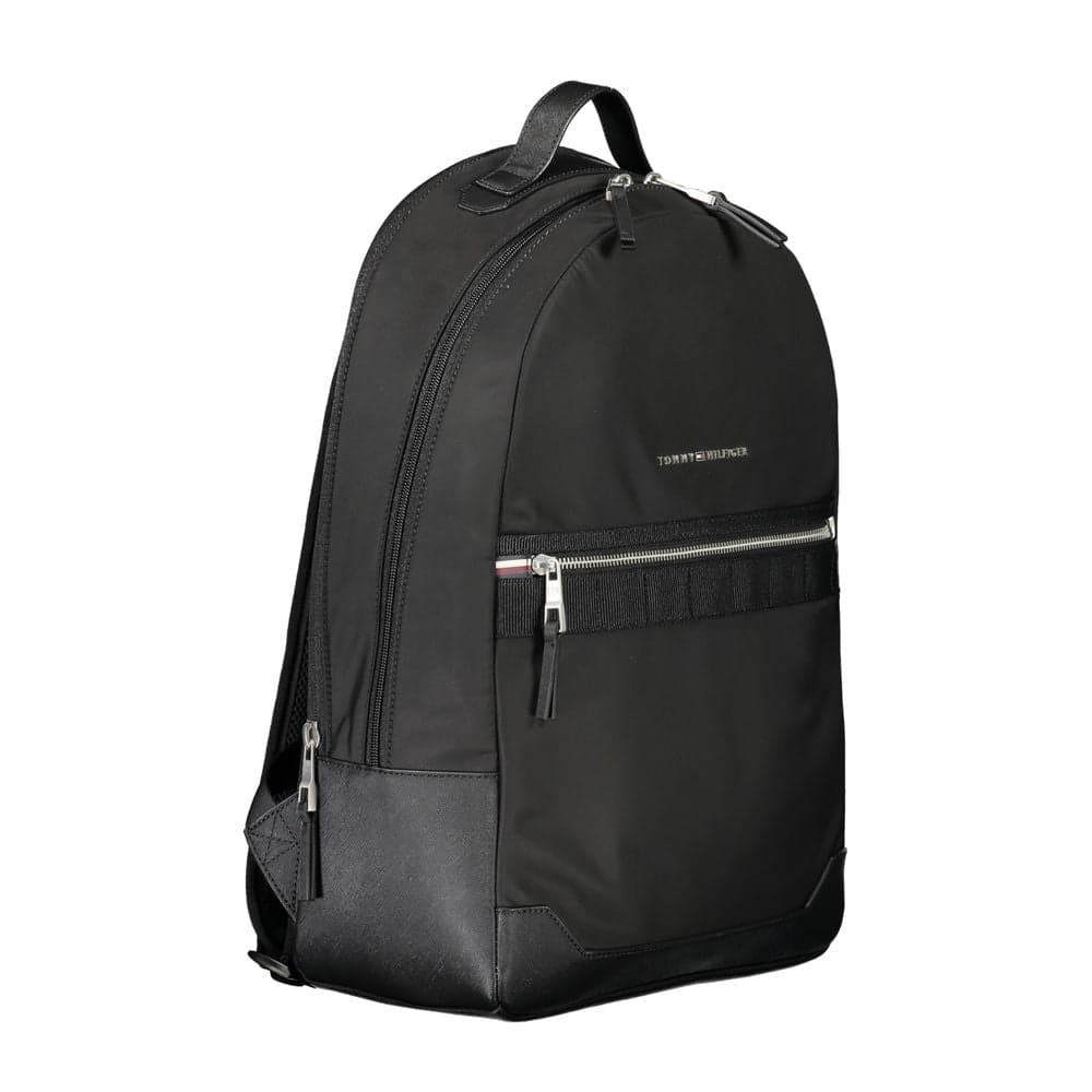 Tommy Hilfiger Black Polyester Men Backpack - 3