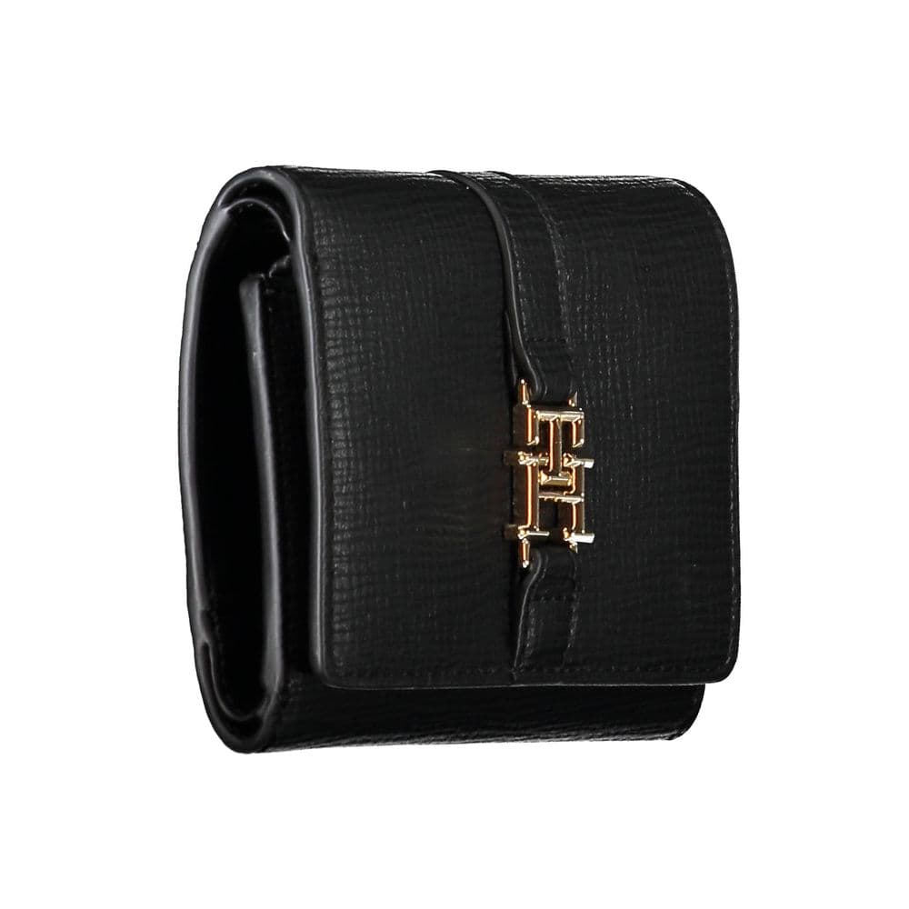 Tommy Hilfiger Nero Polyurethane Women Wallet - 3