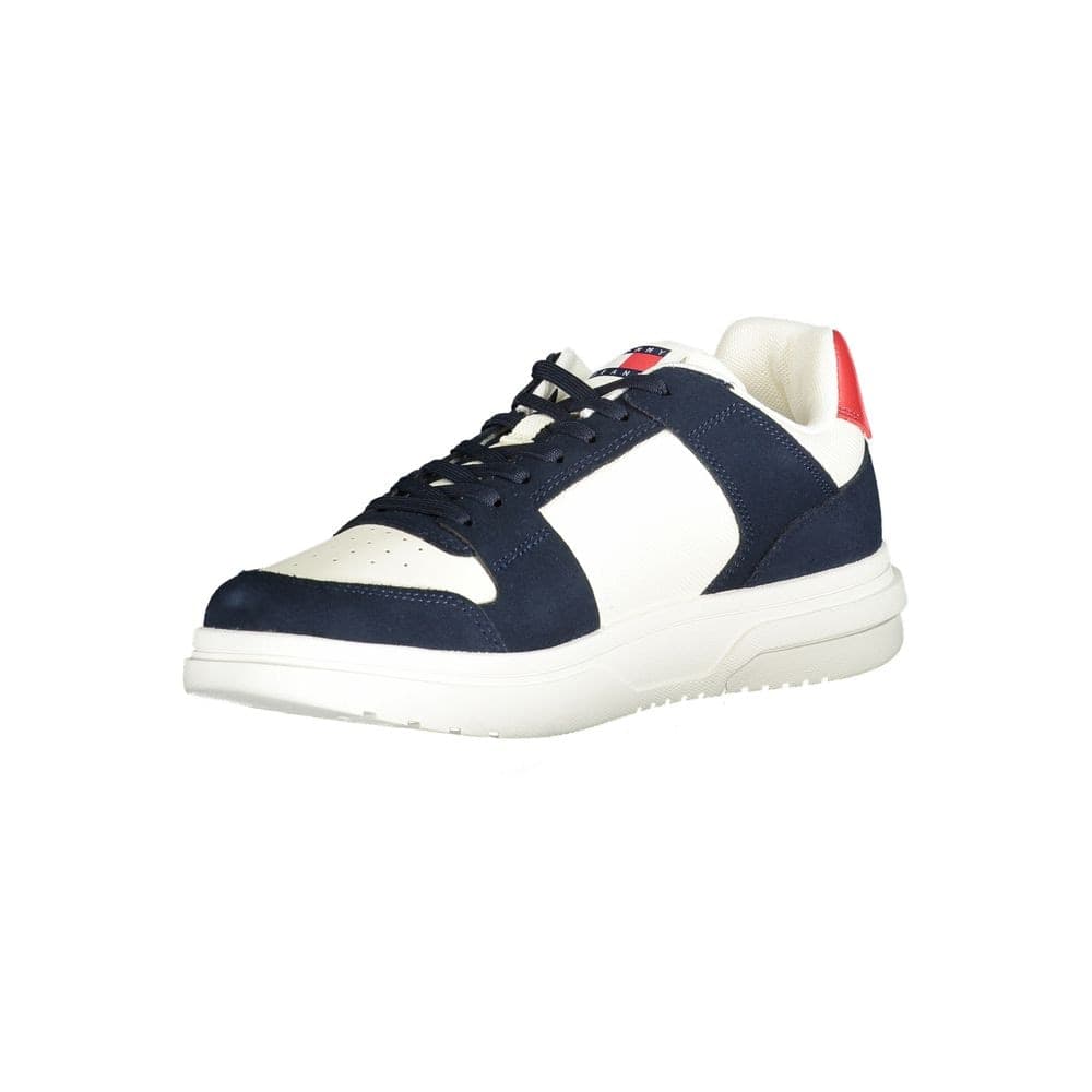 Tommy Hilfiger Blue Leather Men Sneaker - 3