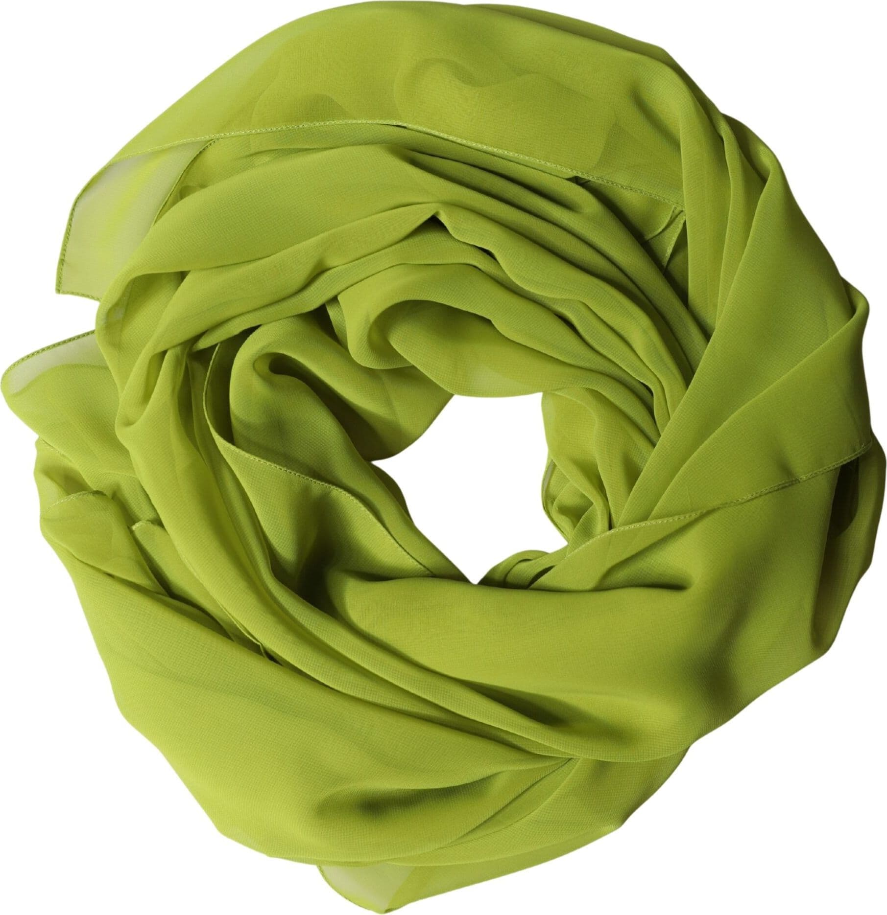Dolce & Gabbana Yellow Green Neck Wrap Shawl Foulard 131cm x 99.5cm Scarf - 4