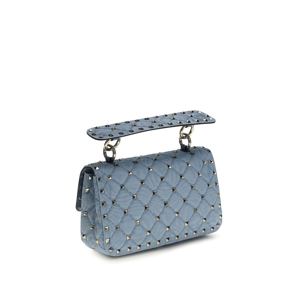 Valentino Garavani Blue Viscose Shoulder Bag - 3