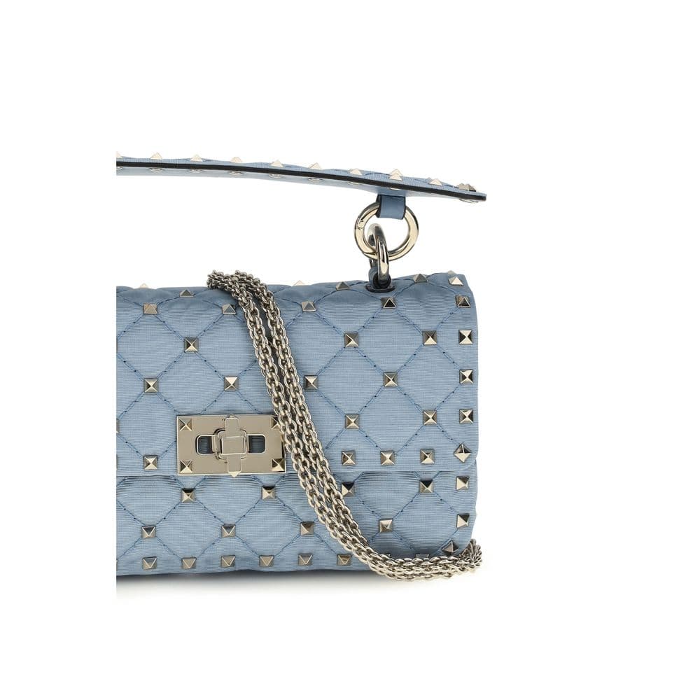 Valentino Garavani Blue Viscose Shoulder Bag - 4