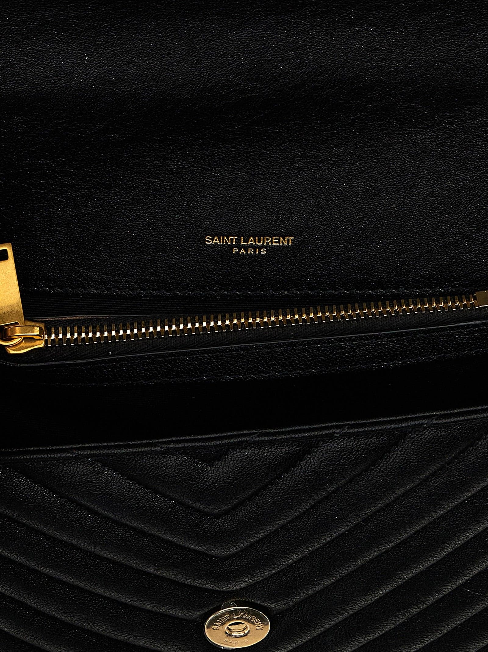Saint Laurent Black Calfskin Crossbody Bag - 4