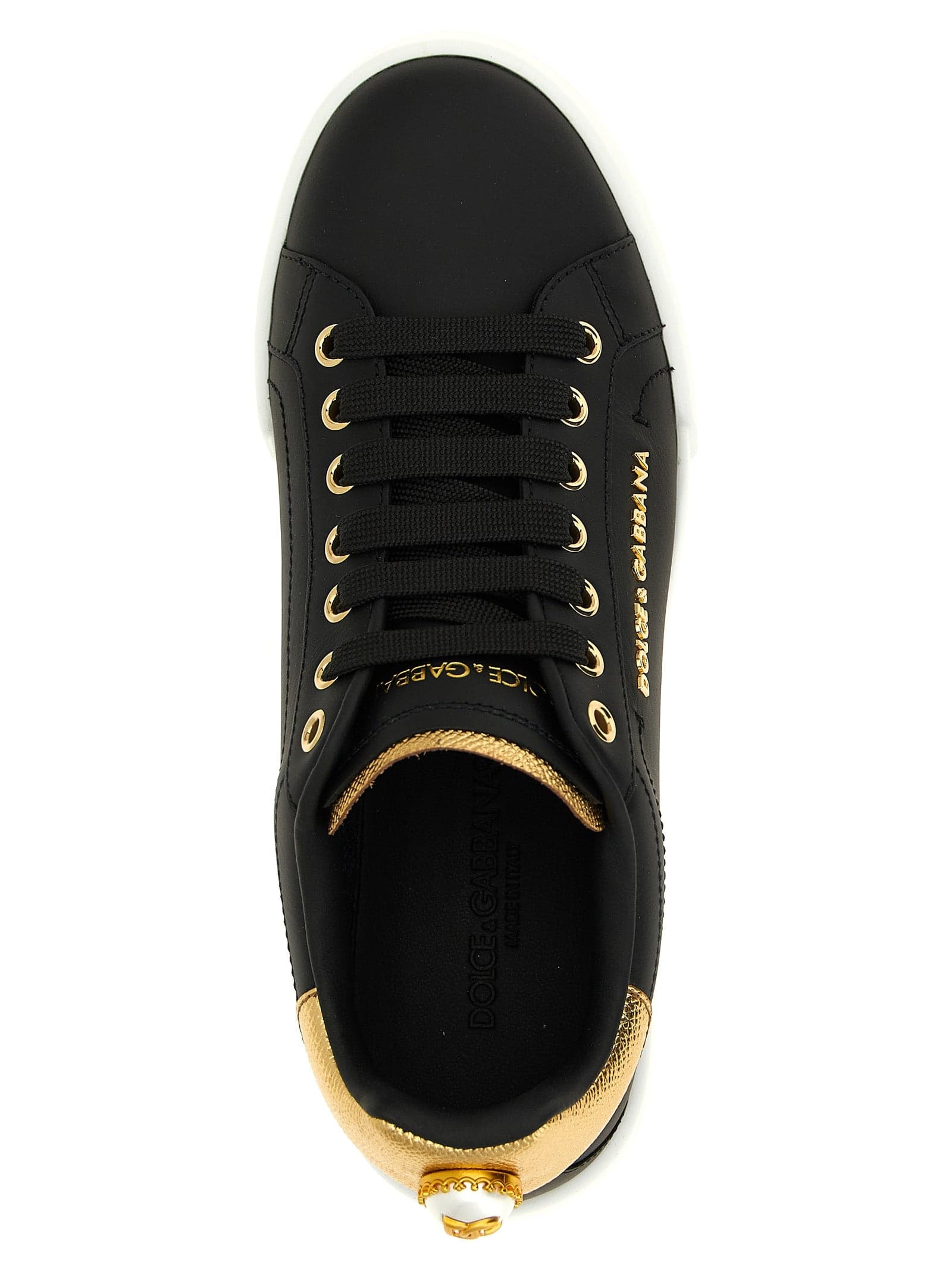 Dolce & Gabbana Black Calfskin Sneakers - 4