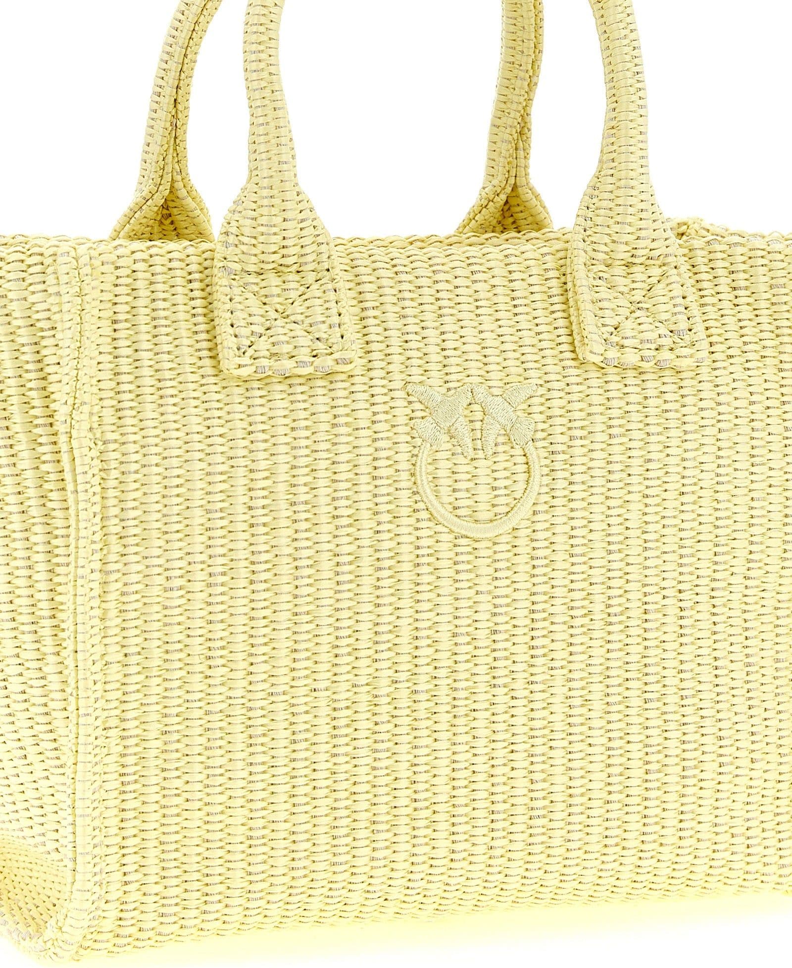 PINKO Bicolor Polypropylene Tote Bag - 3