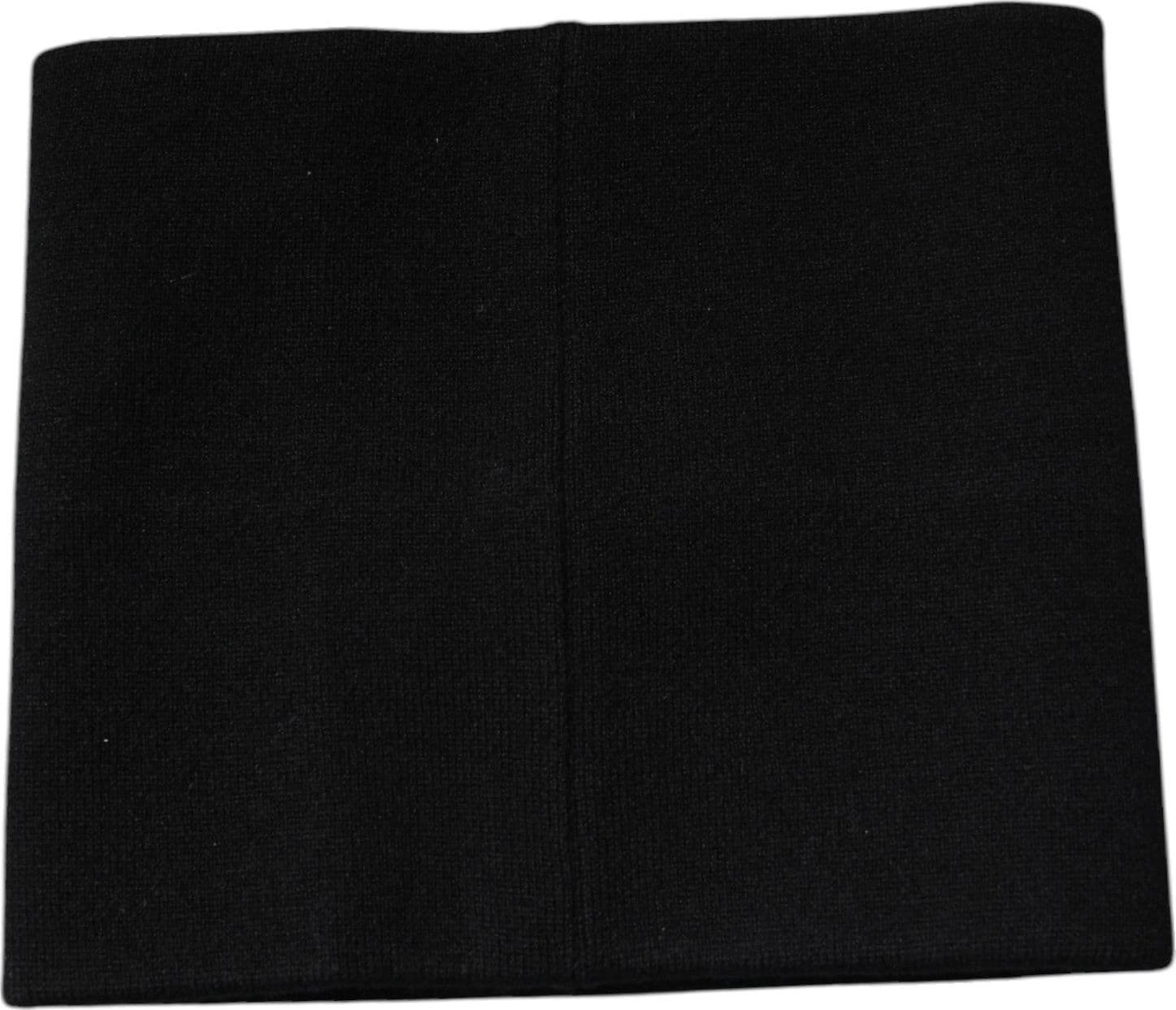 Dolce & Gabbana Black Cashmere Knitted Square Handkerchief Scarf - 5
