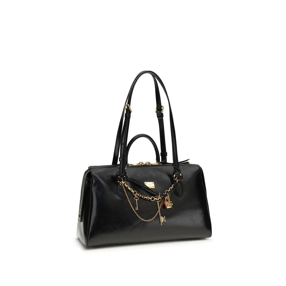 Dolce & Gabbana Black Calf Leather Bos Taurus Shoulder Bag - 2