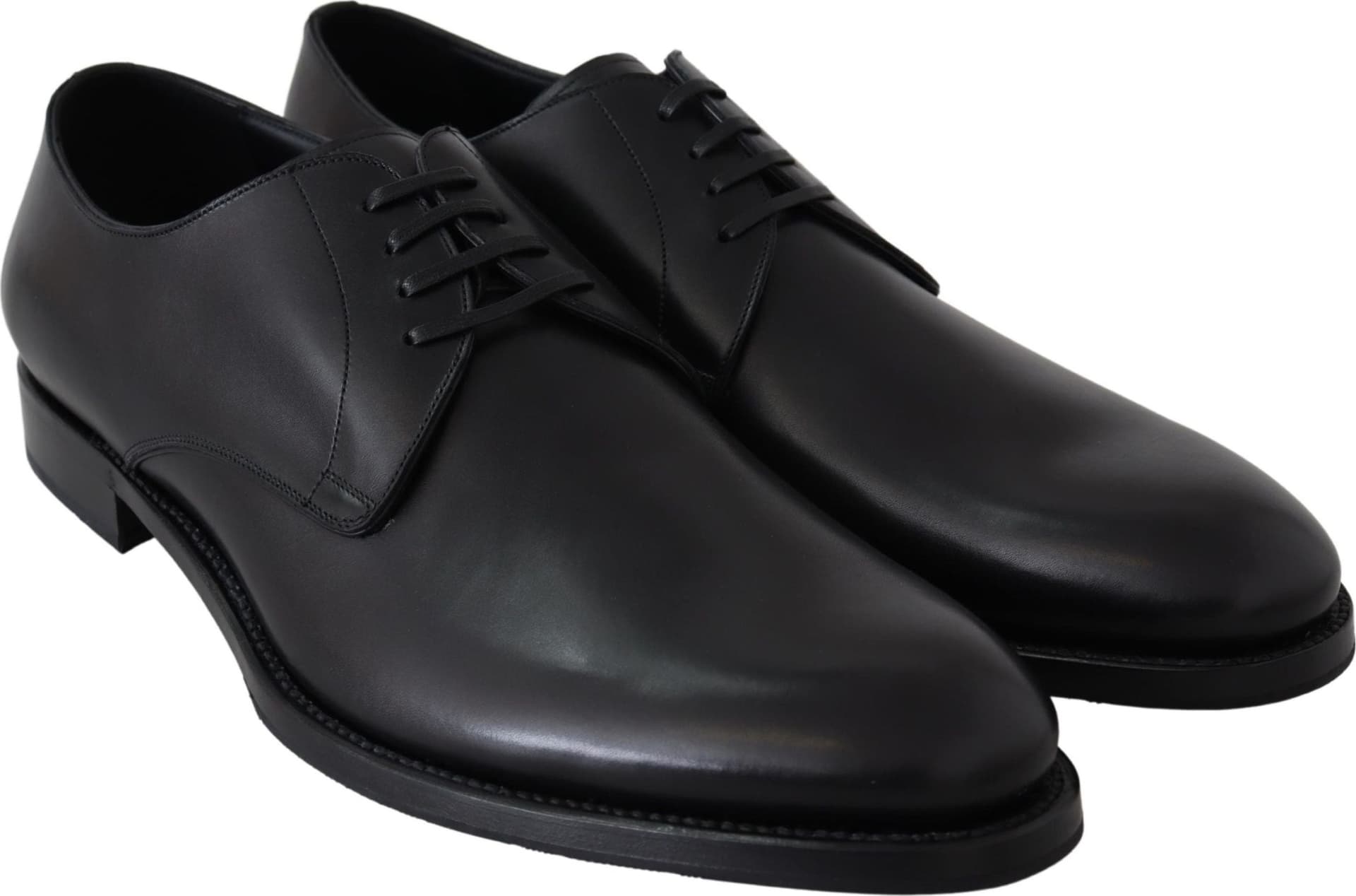 Dolce & Gabbana Black Leather SARTORIA Hand Made Shoes - 3