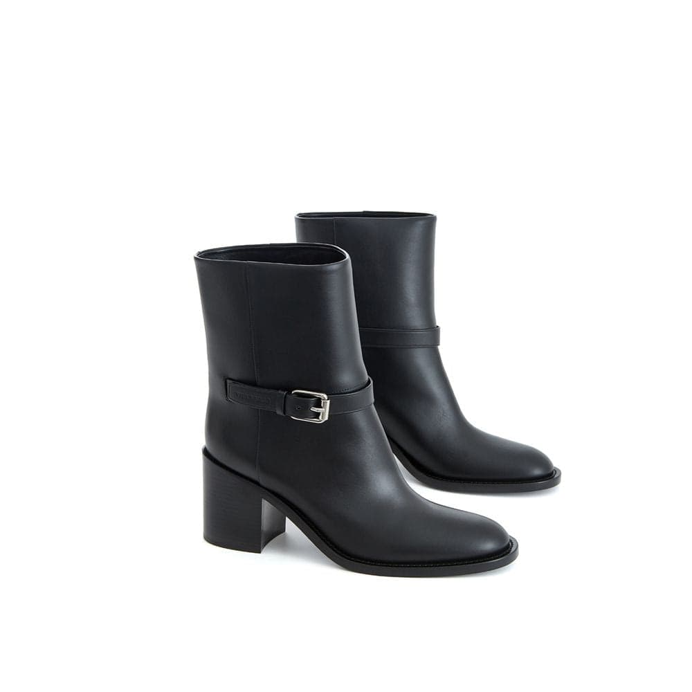 Burberry Black Leather Ankle Boots - 3