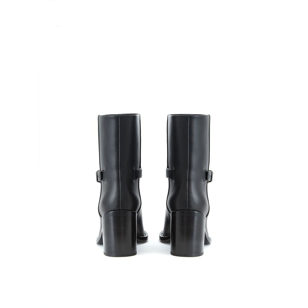 Burberry Black Leather Ankle Boots - 6