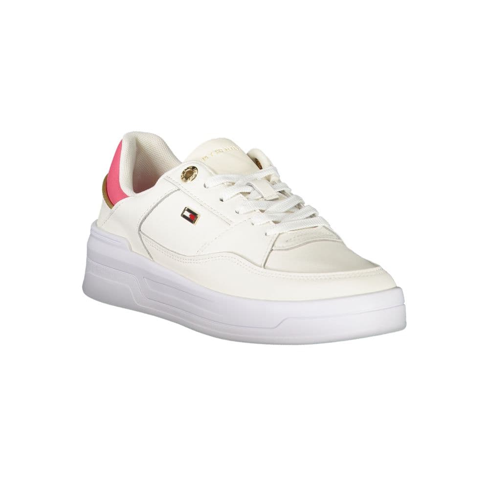 Tommy Hilfiger Bianco Polyurethane Women Sneaker - 2