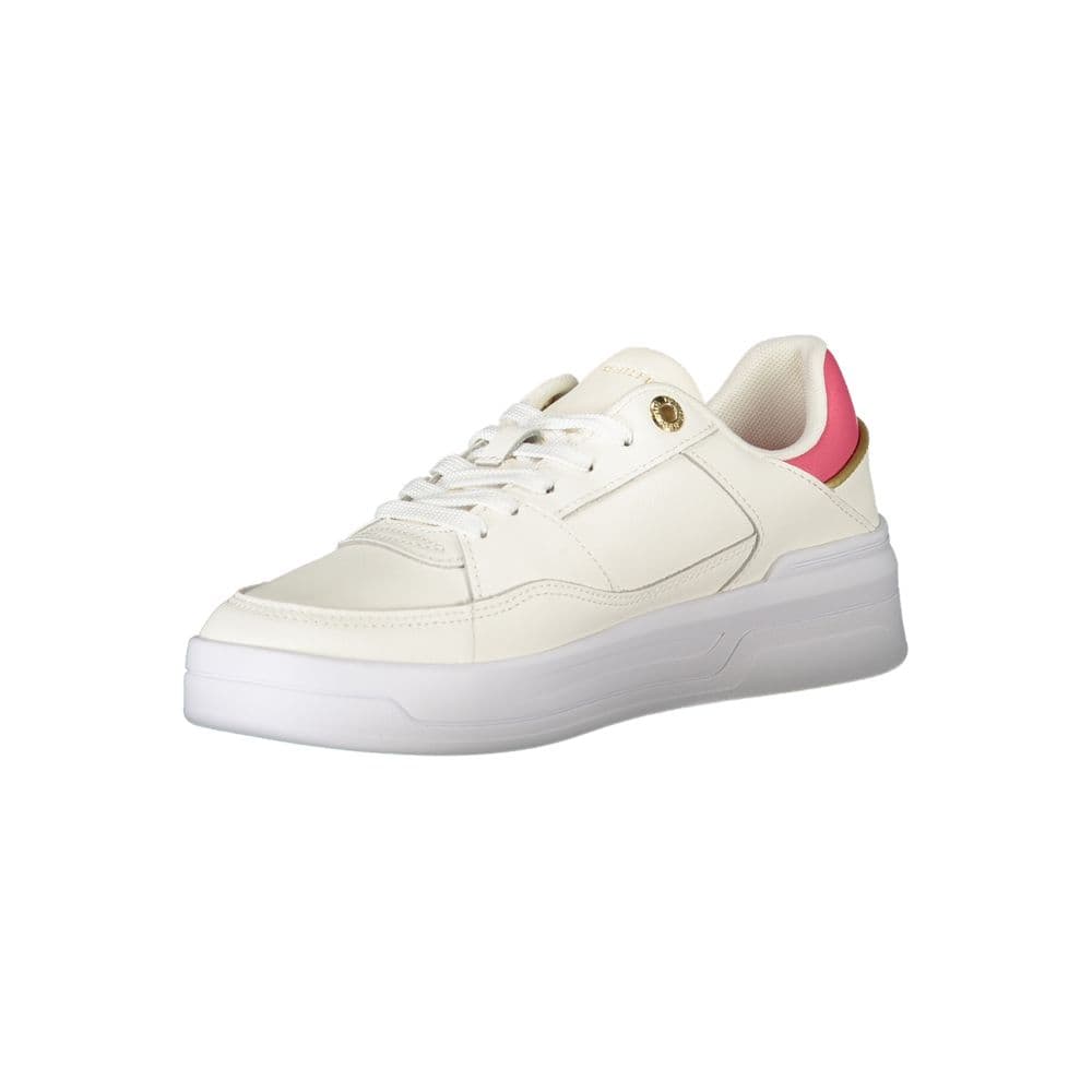 Tommy Hilfiger Bianco Polyurethane Women Sneaker - 3