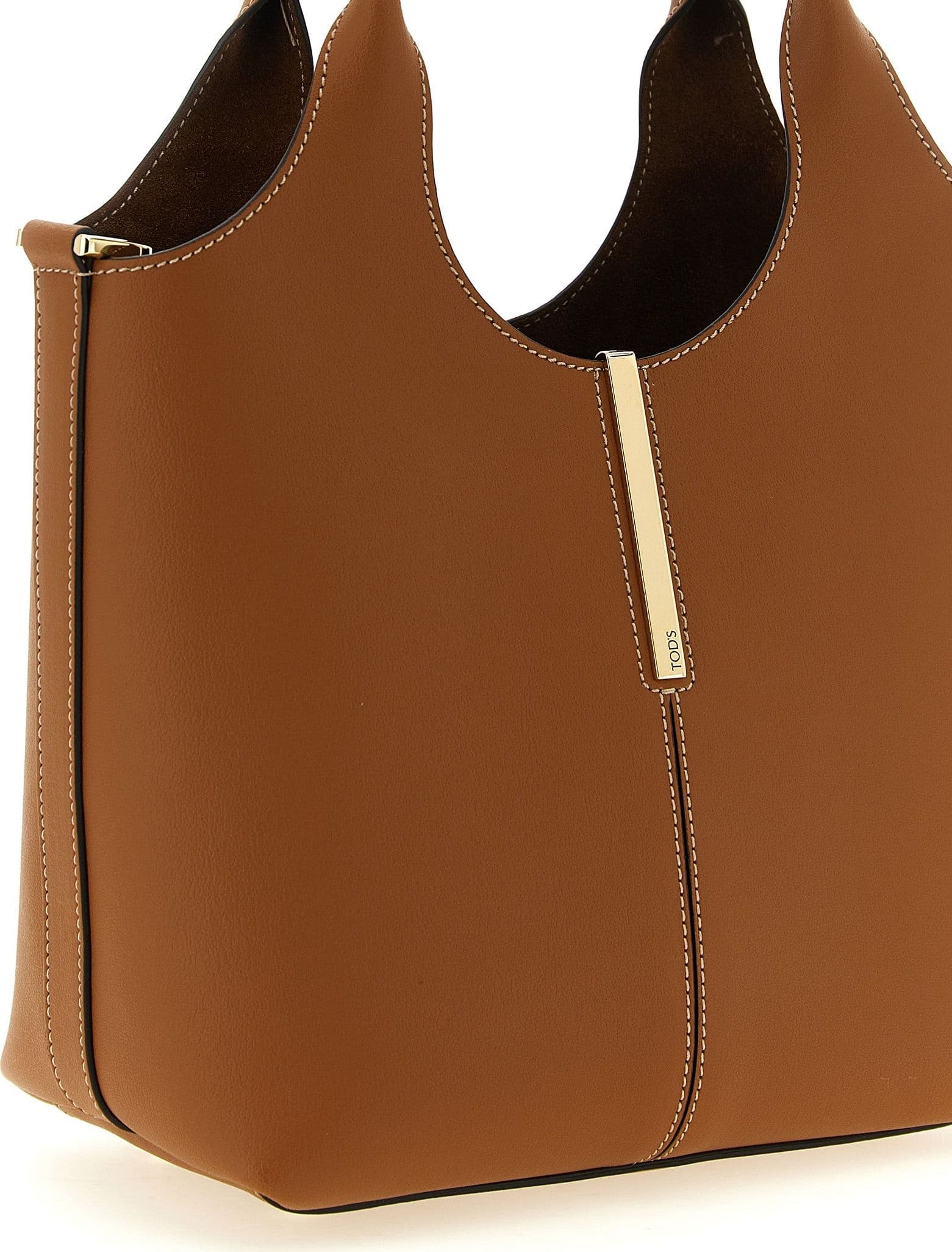 Tod's Brown Calfskin Tote Bag - 3