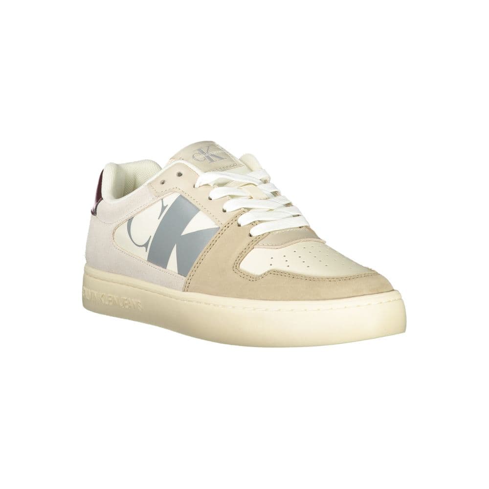 Calvin Klein Beige Polyurethane Men Sneaker - 2