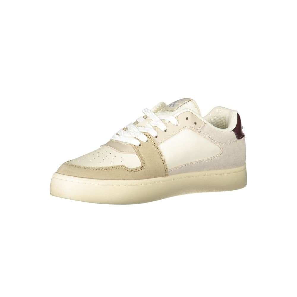 Calvin Klein Beige Polyurethane Men Sneaker - 3