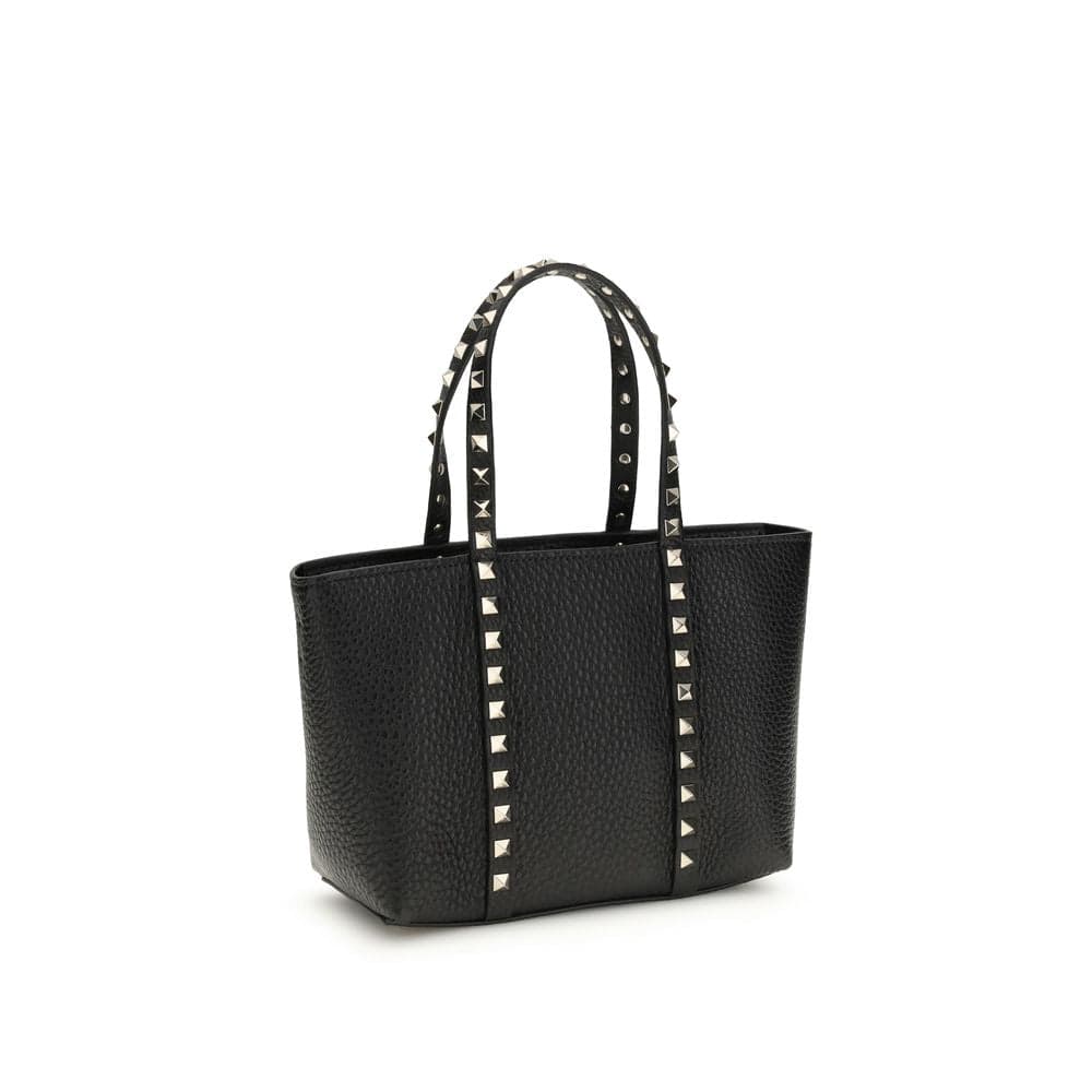 Valentino Garavani Black Calf Leather Bos Taurus Shoulder Bag - 3
