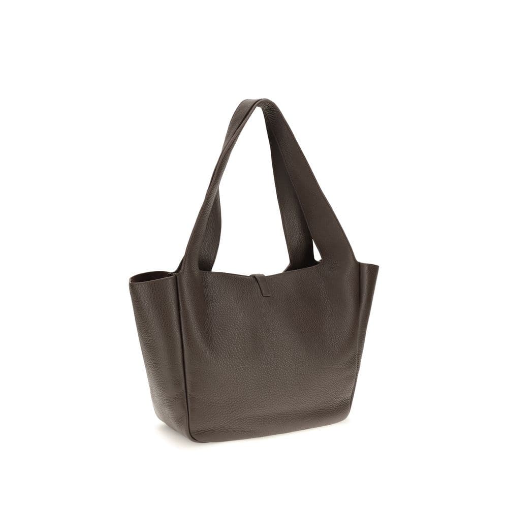 Saint Laurent Brown Calf Leather Bos Taurus Shoulder Bag - 3
