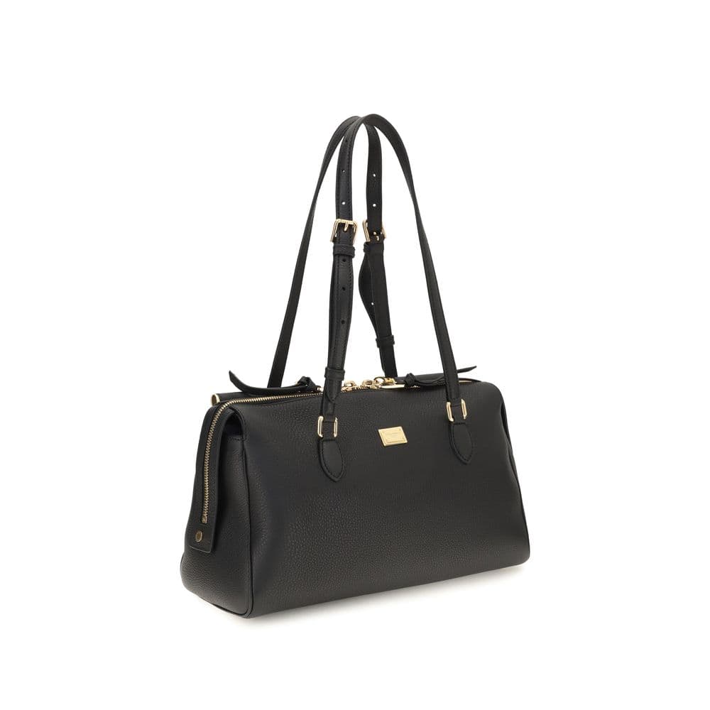 Dolce & Gabbana Black Calf Leather Bos Taurus Shoulder Bag - 2