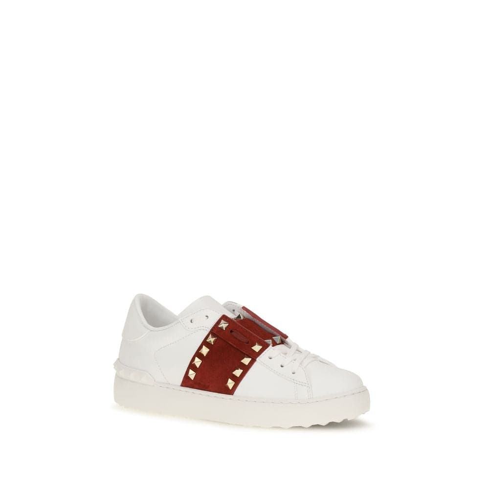 Valentino Garavani White Calf Leather Bos Taurus Low Top Sneakers - 2