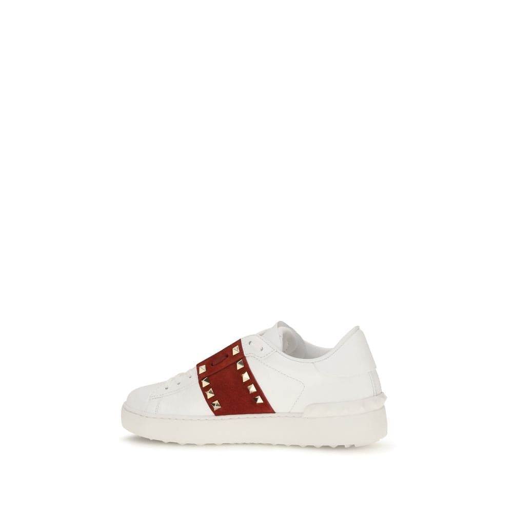 Valentino Garavani White Calf Leather Bos Taurus Low Top Sneakers - 3
