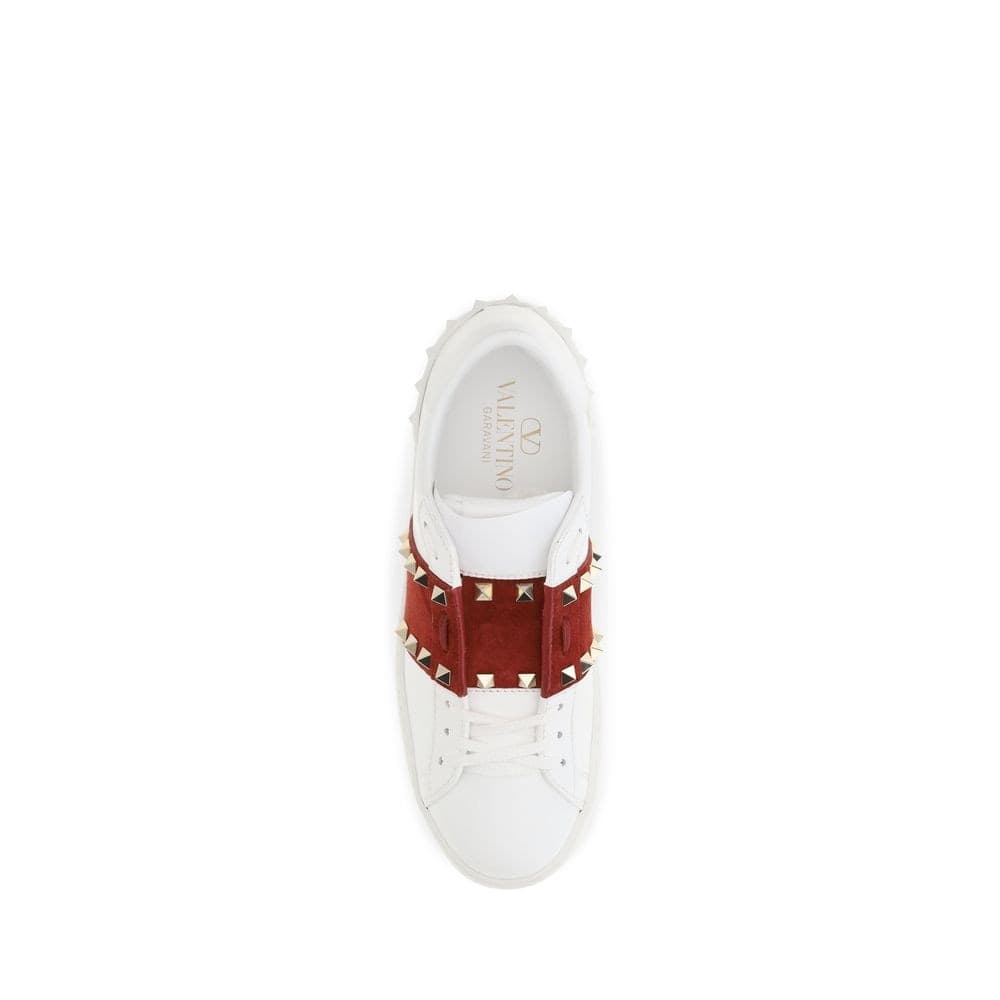 Valentino Garavani White Calf Leather Bos Taurus Low Top Sneakers - 4