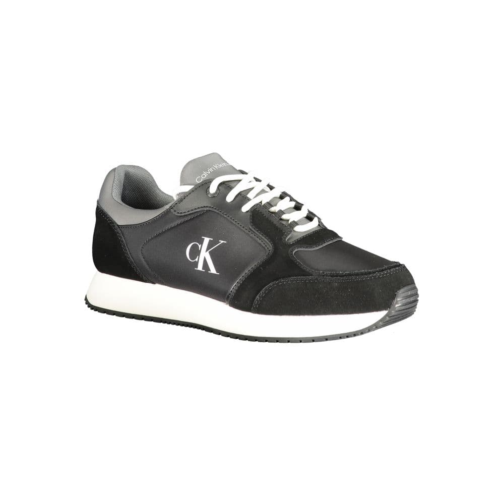 Calvin Klein Black Polyurethane Men Sneaker - 2
