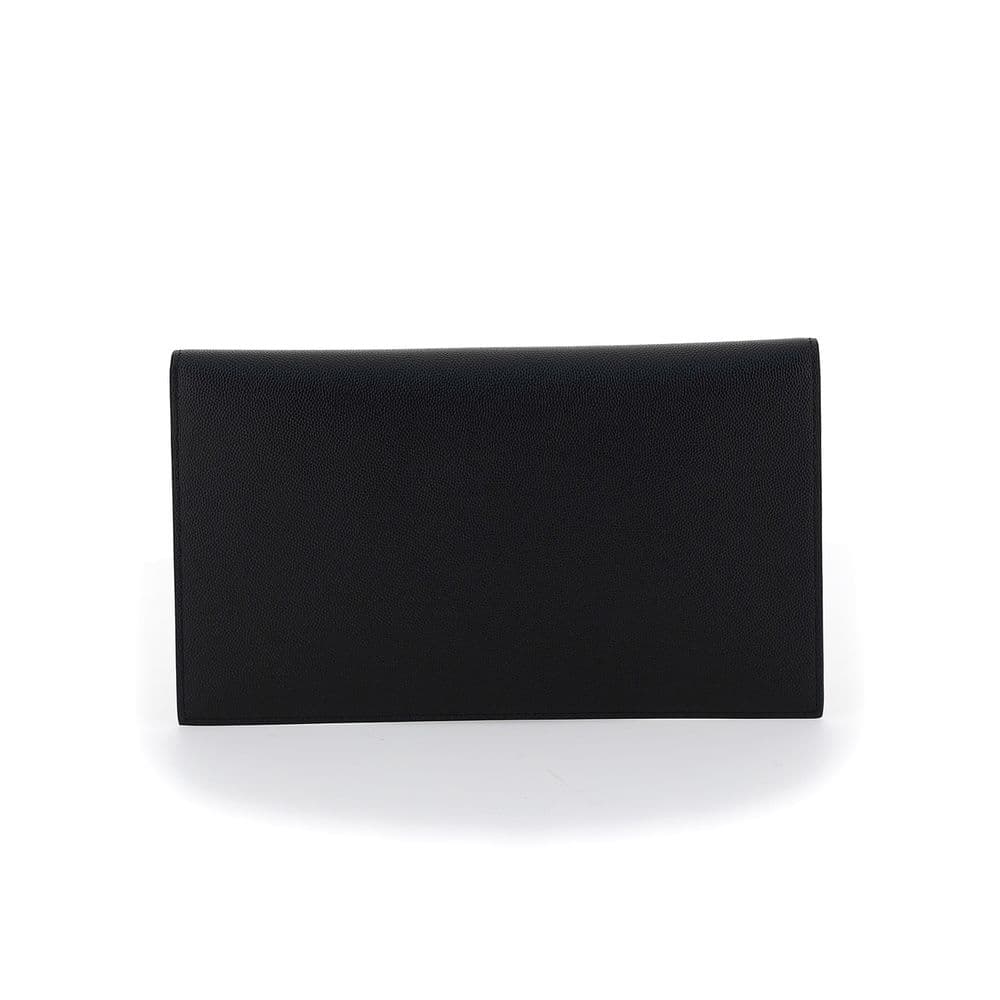 Saint Laurent Black Calf Leather Bos Taurus Wallet - 2
