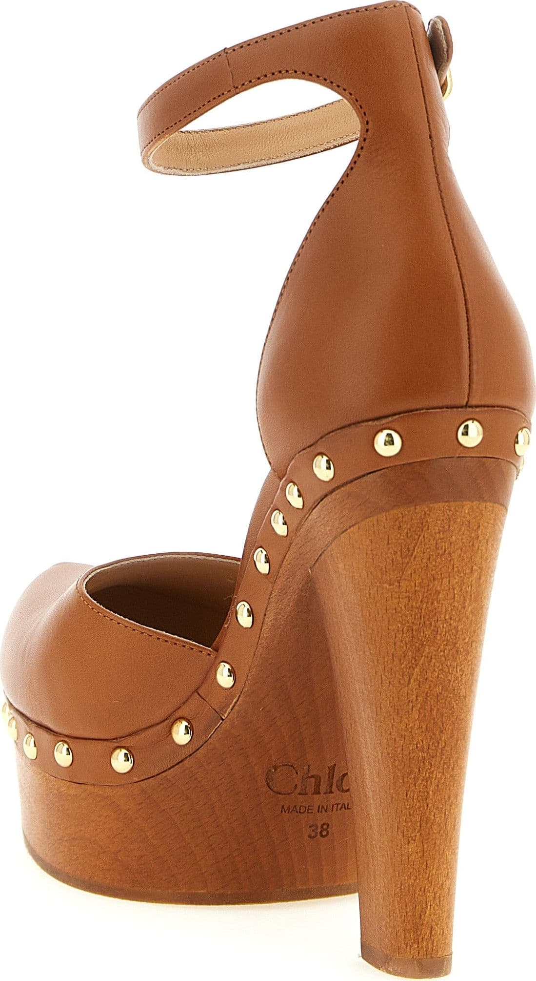 Chloé Brown Lamb Leather High Heel Pumps - 3