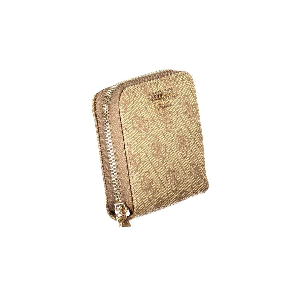 Guess Jeans Beige Polyurethane Women Wallet - 3