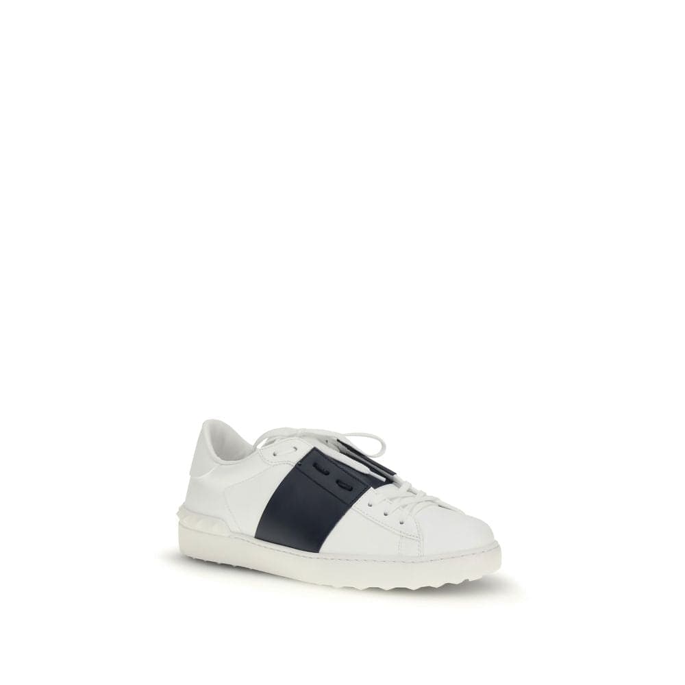 Valentino Garavani Blue Calf Leather Bos Taurus Low Top Sneakers - 2