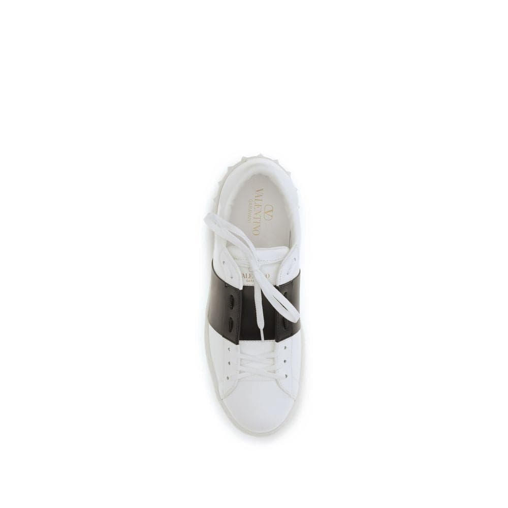 Valentino Garavani Blue Calf Leather Bos Taurus Low Top Sneakers - 4