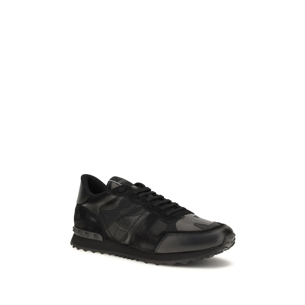 Valentino Garavani Black Polyester Athletic Sneakers - 2