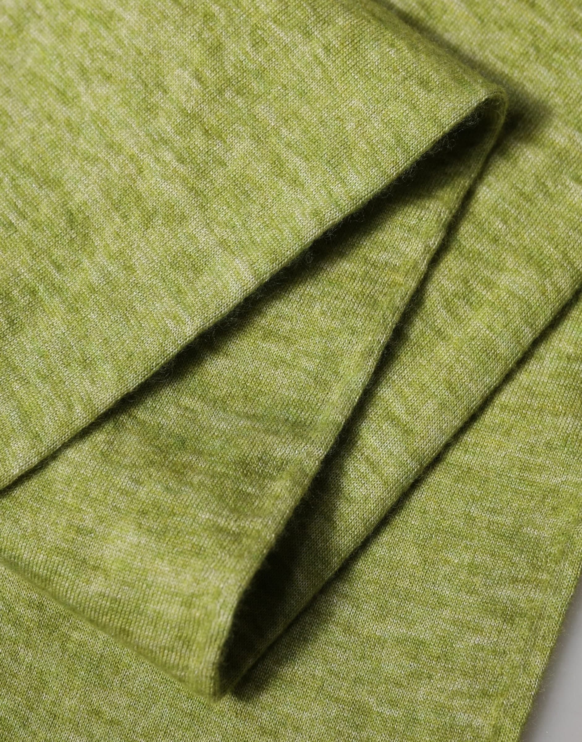 Dolce & Gabbana Green Cashmere Knitted Neck Foulard 280cm x11cm Men Scarf - 5