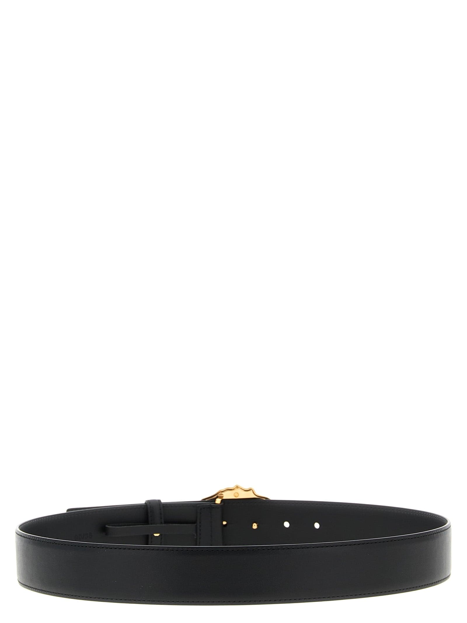 Versace Black Calfskin Regular Belt - 2