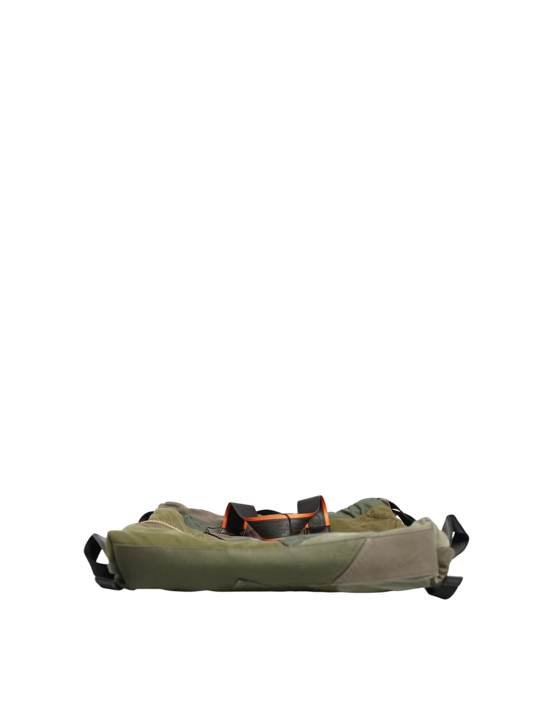 Dolce & Gabbana Military Green Patchwork Rucksack Backpack Borse Men Bag - 4