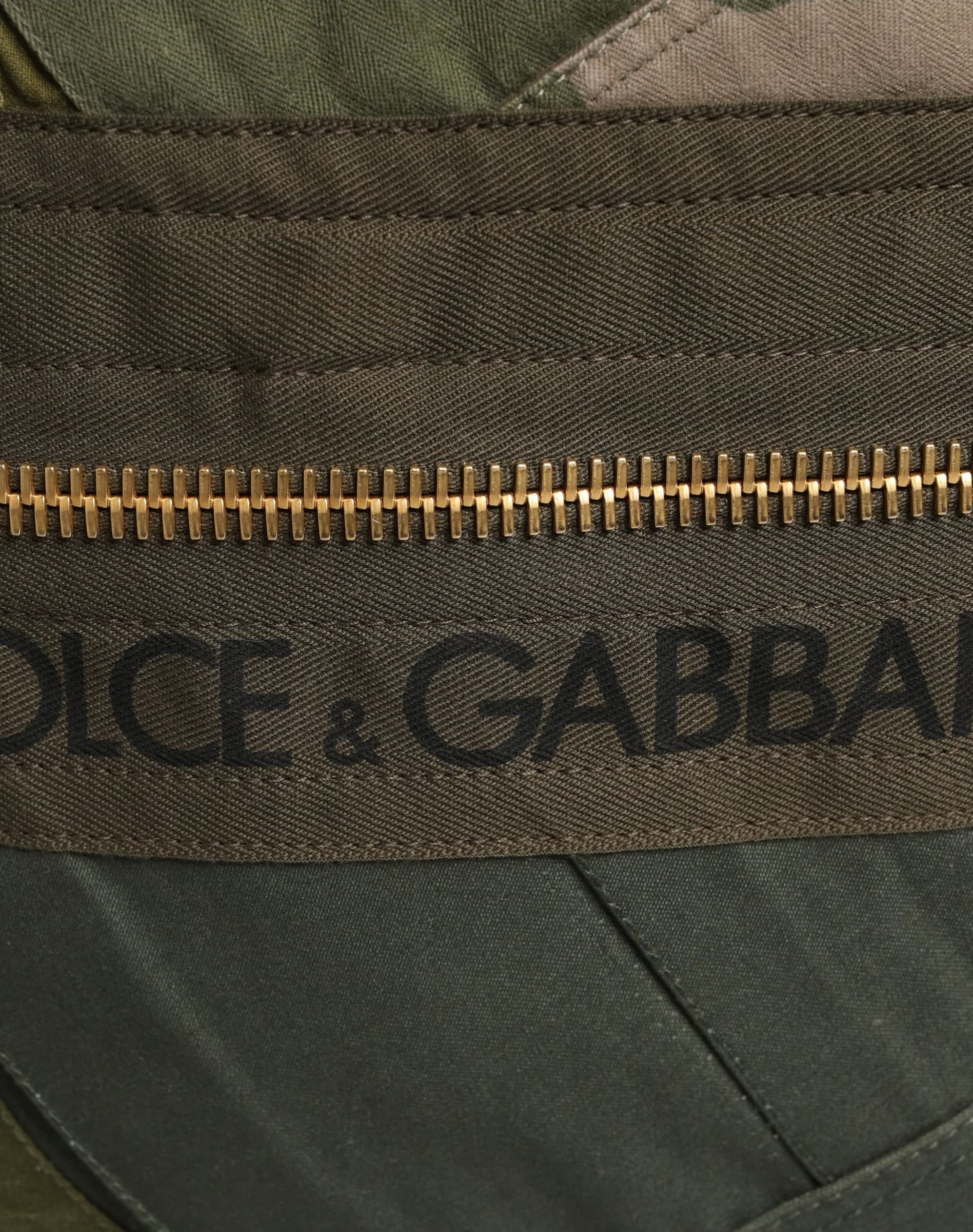 Dolce & Gabbana Military Green Patchwork Rucksack Backpack Borse Men Bag - 4