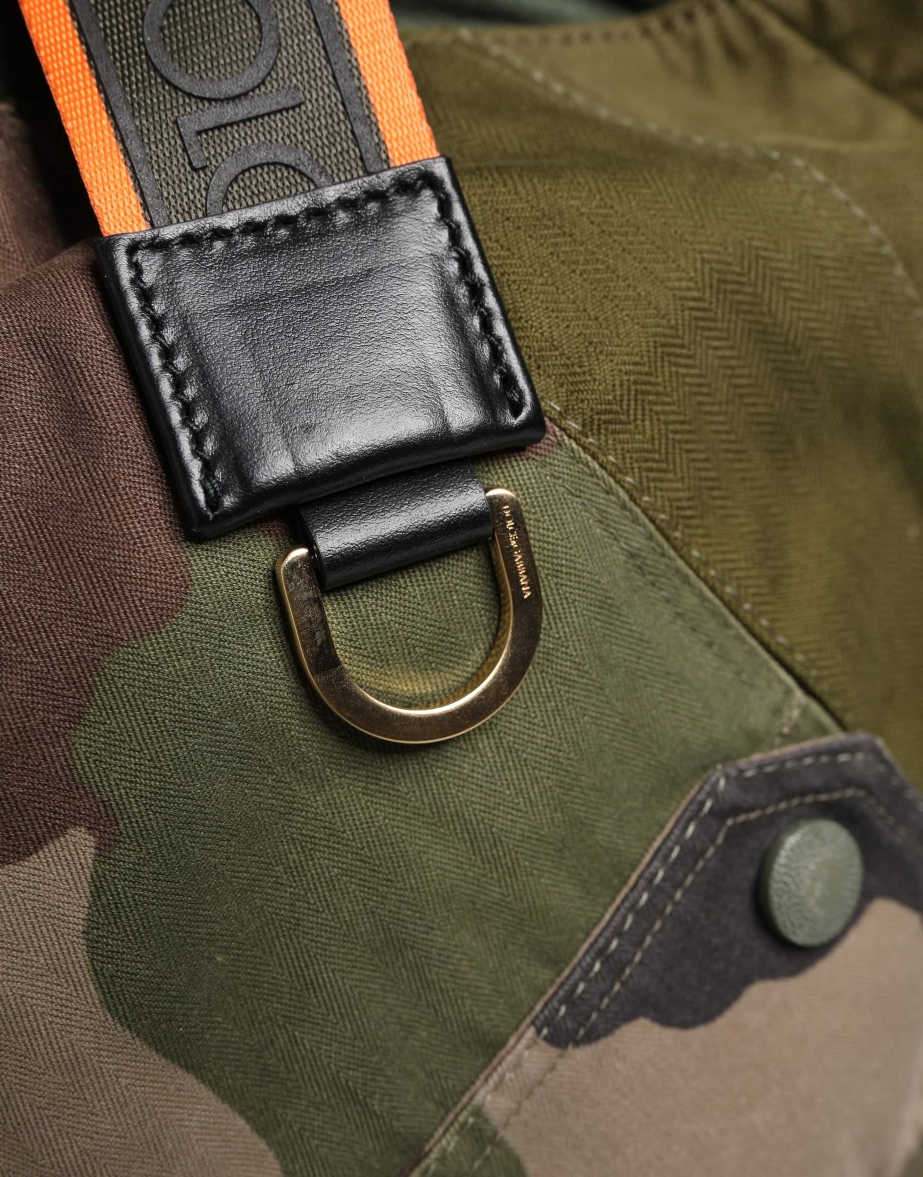 Dolce & Gabbana Military Green Patchwork Rucksack Backpack Borse Men Bag - 5