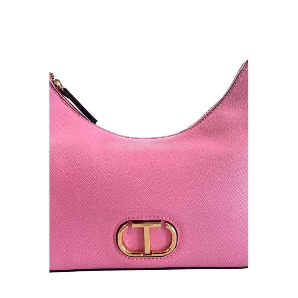 Twinset Pink PU Women Shoulder Bag - 5