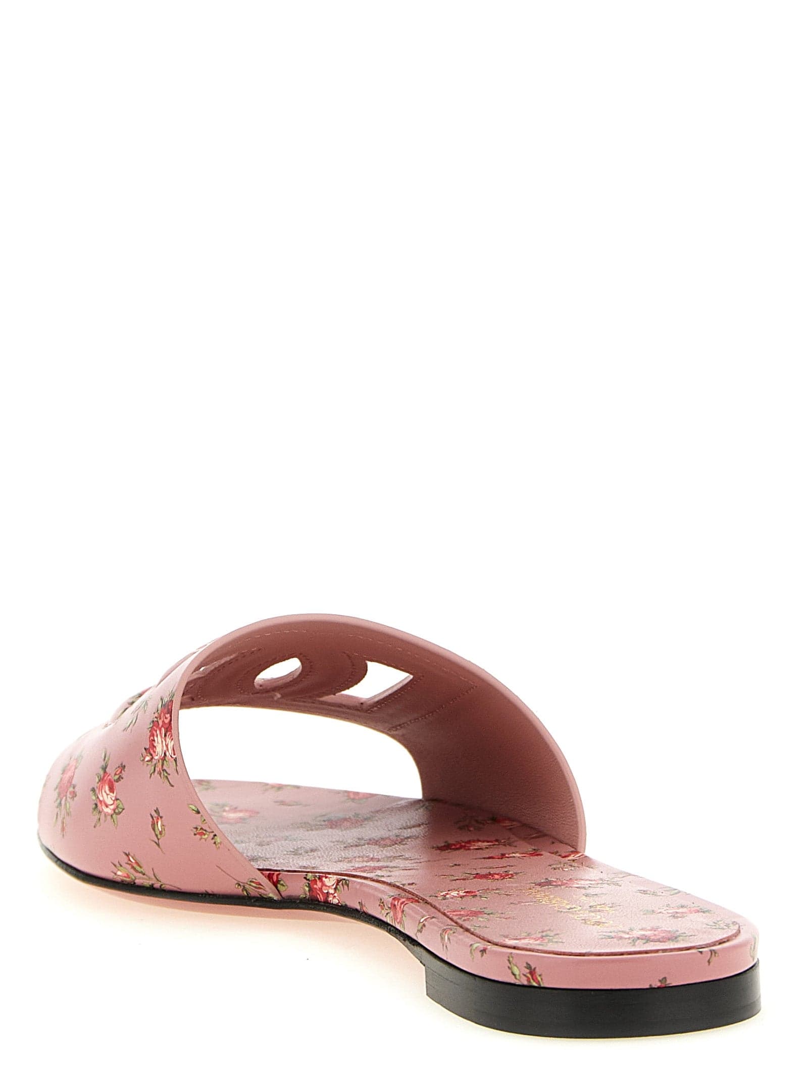 Dolce & Gabbana Multicolor Calfskin Slides - 3