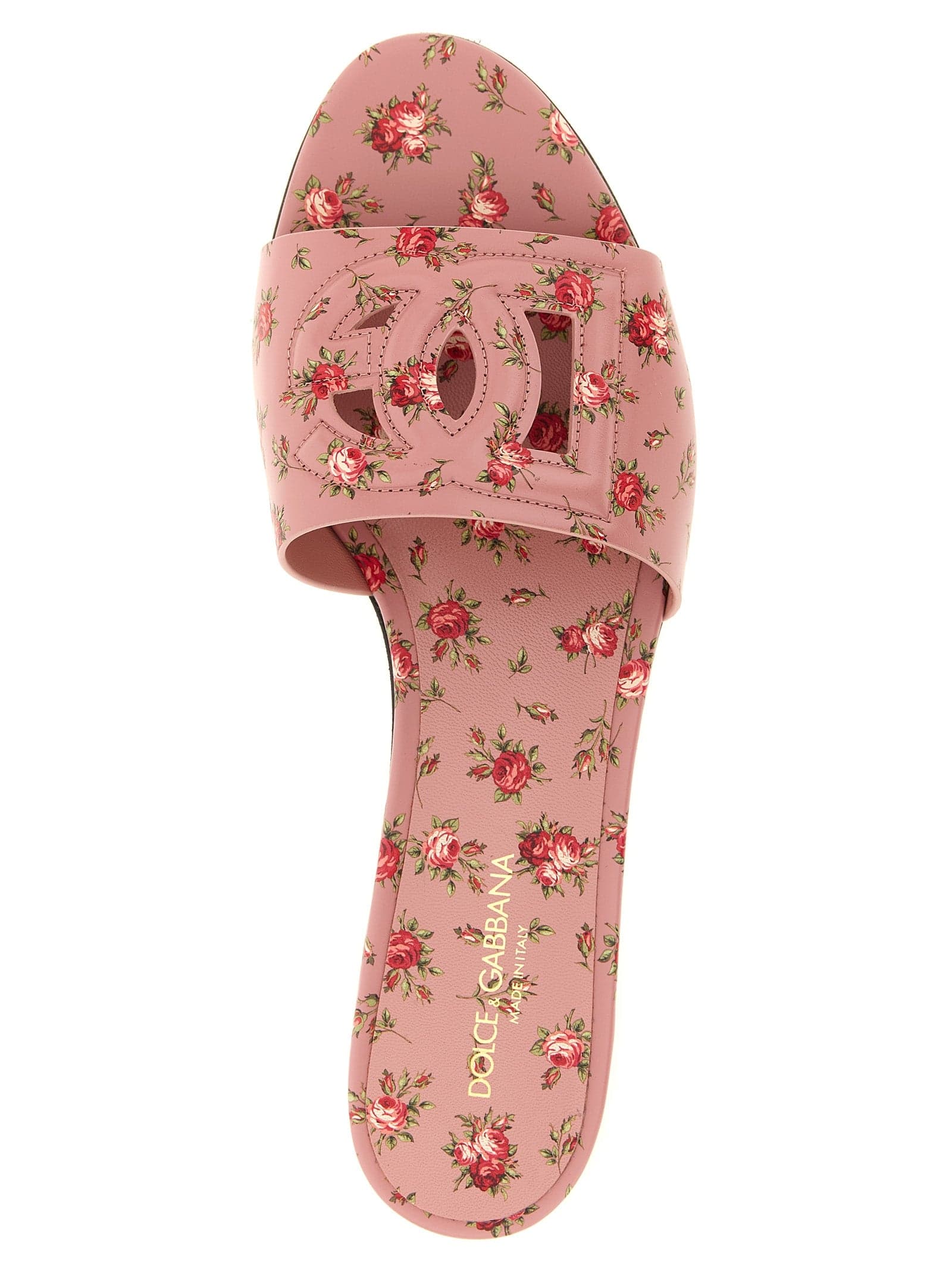 Dolce & Gabbana Multicolor Calfskin Slides - 4