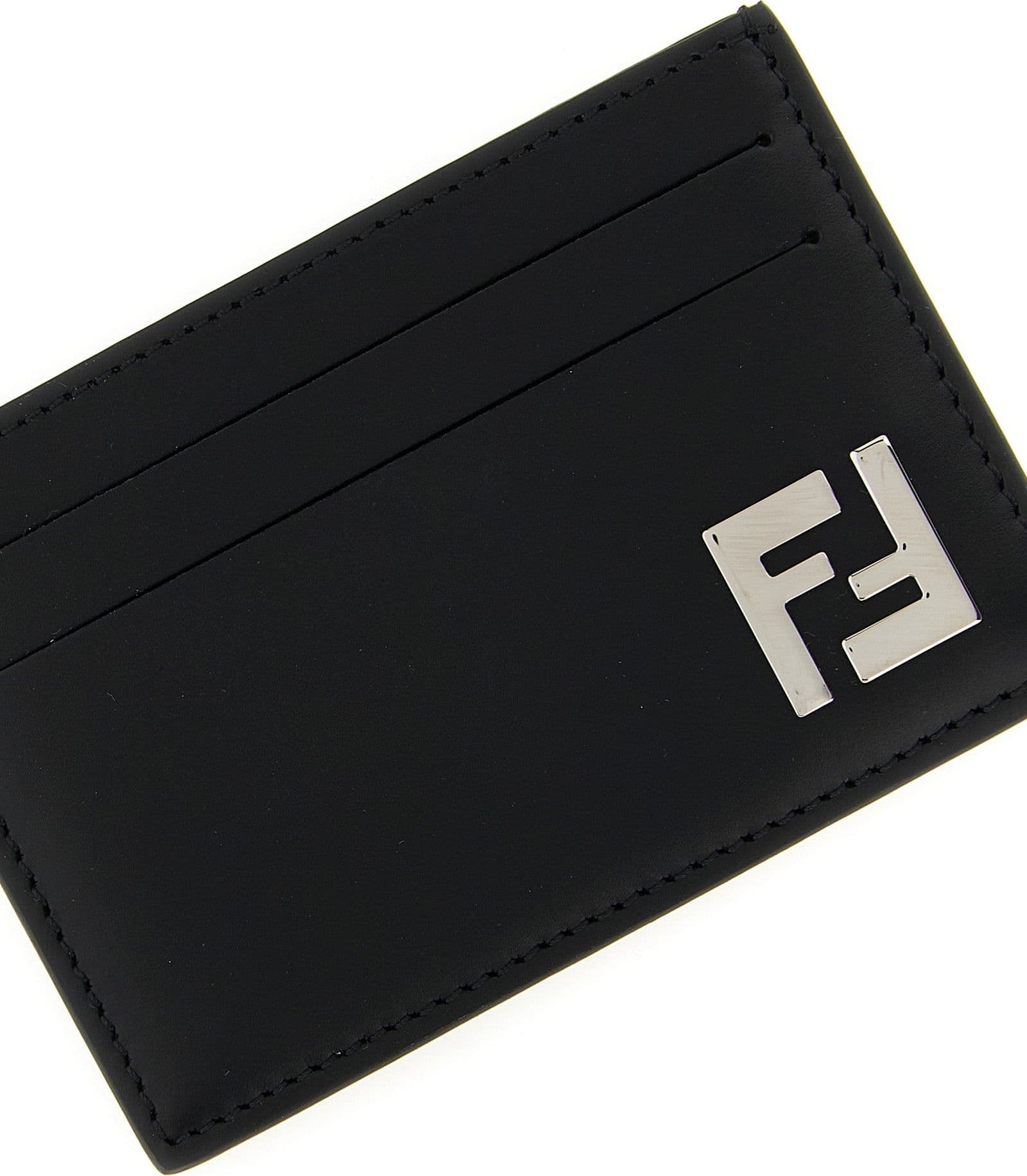 Fendi Black Calfskin Cardholder - 3