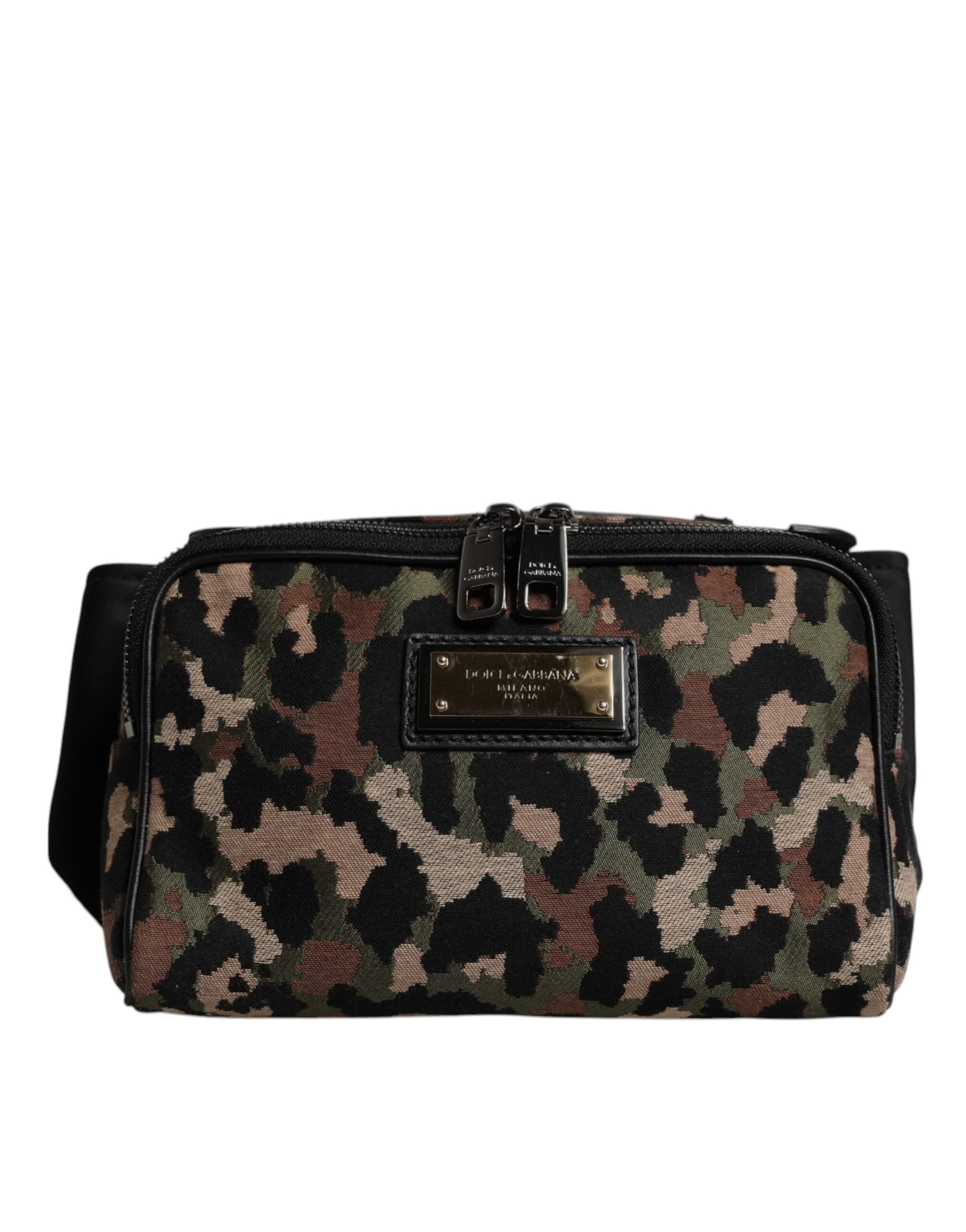Dolce & Gabbana Multicolor Leopard DG Logo Belt Waist Fanny Pack Bag - 2