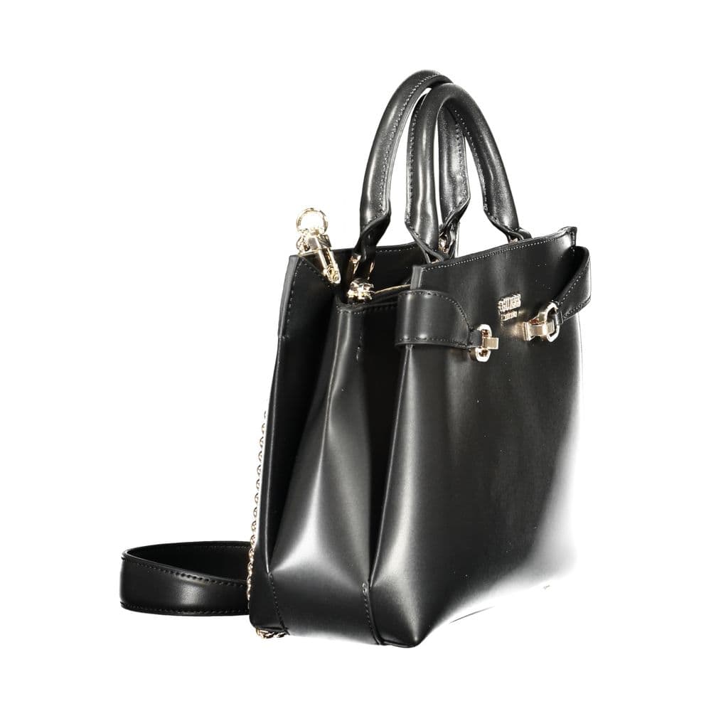 Guess Jeans Black Polyurethane Women's Handbag - 3