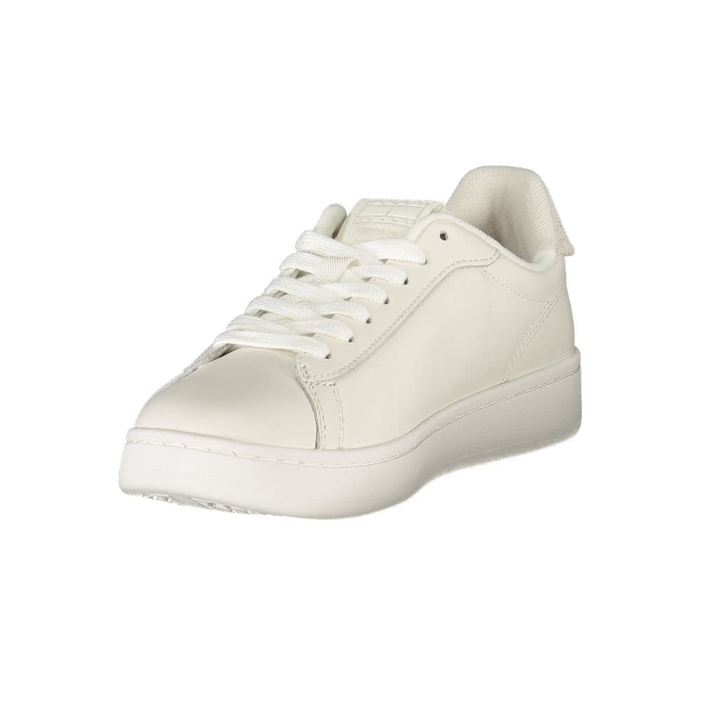 Tommy Hilfiger Bianco Polyurethane Women Sneaker - 3