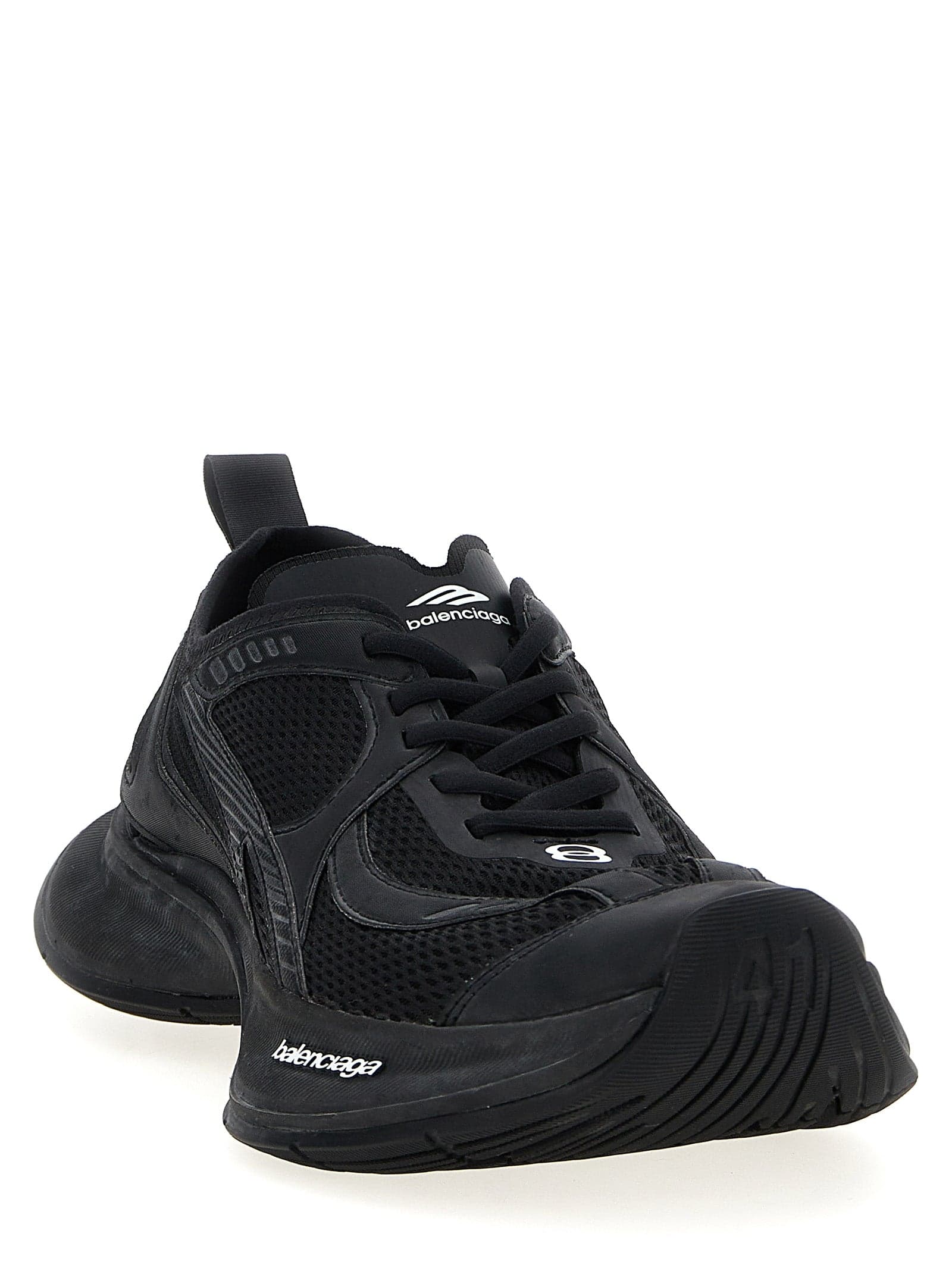 Balenciaga Black Polyester Athletic Sneakers - 2