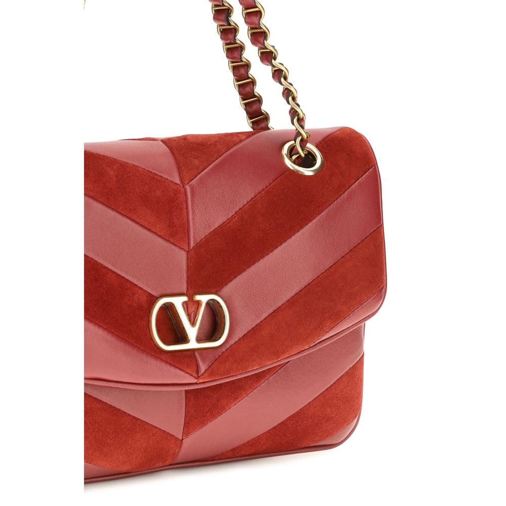 Valentino Garavani Multicolor Suede Leather Shoulder Bag - 4