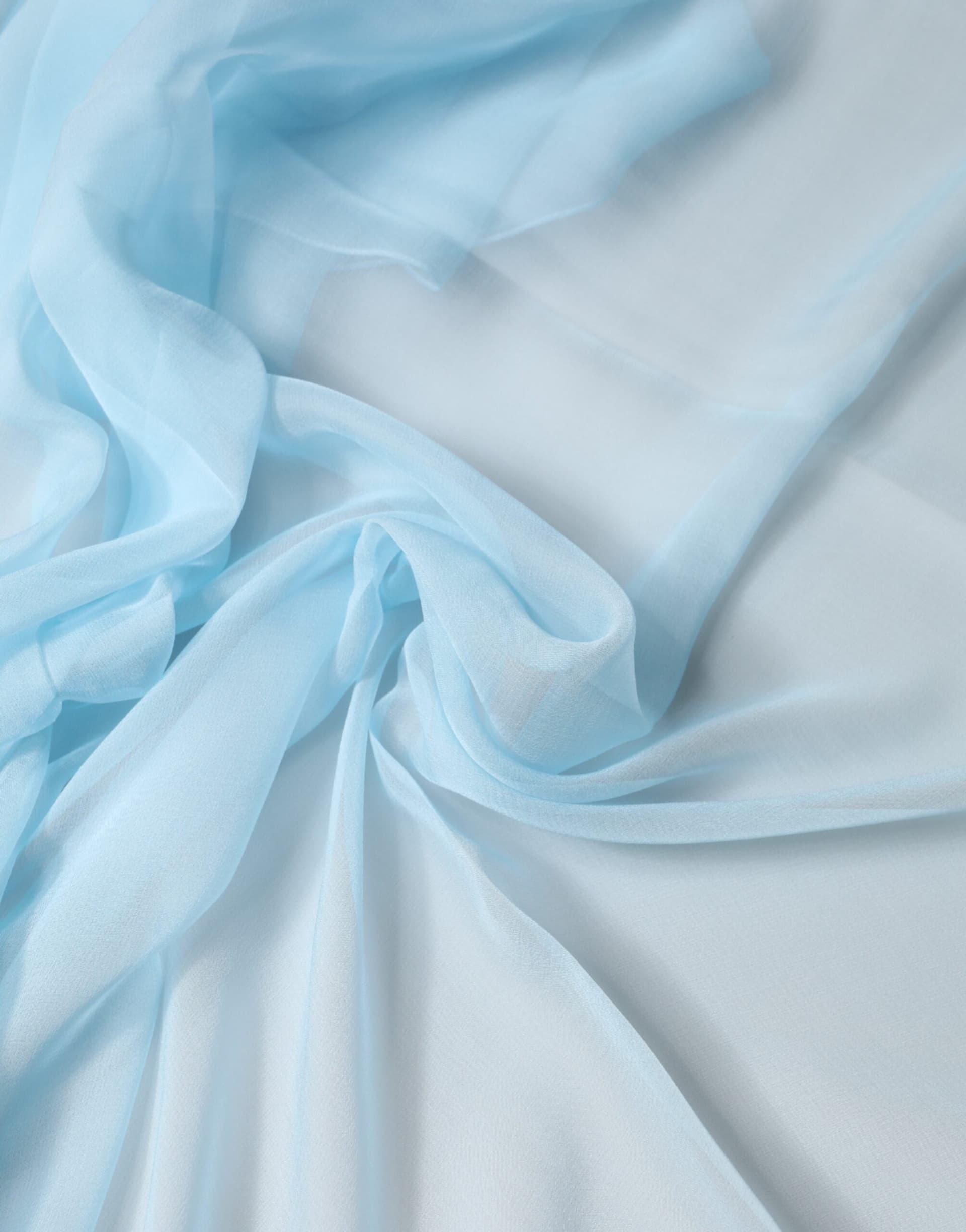 Dolce & Gabbana Light Blue Stole Silk Neck Wrap Shawl Scarf - 4